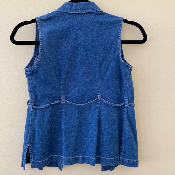 Christie Brooks Belted Denim Vest - Picture 5 of 6